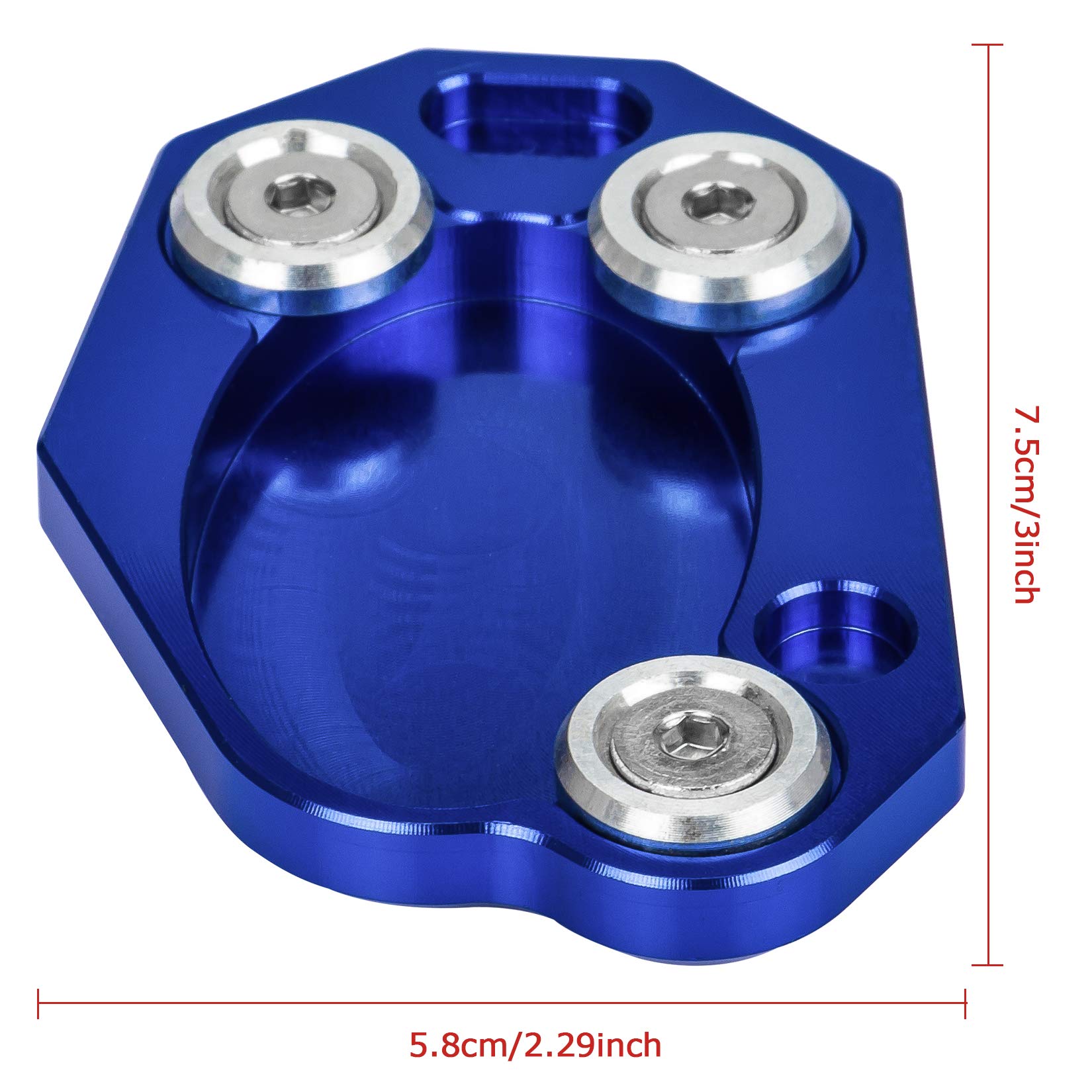 Amazon.co.jp: Motorcycle Side Stand End Kickstand Pad Holder for