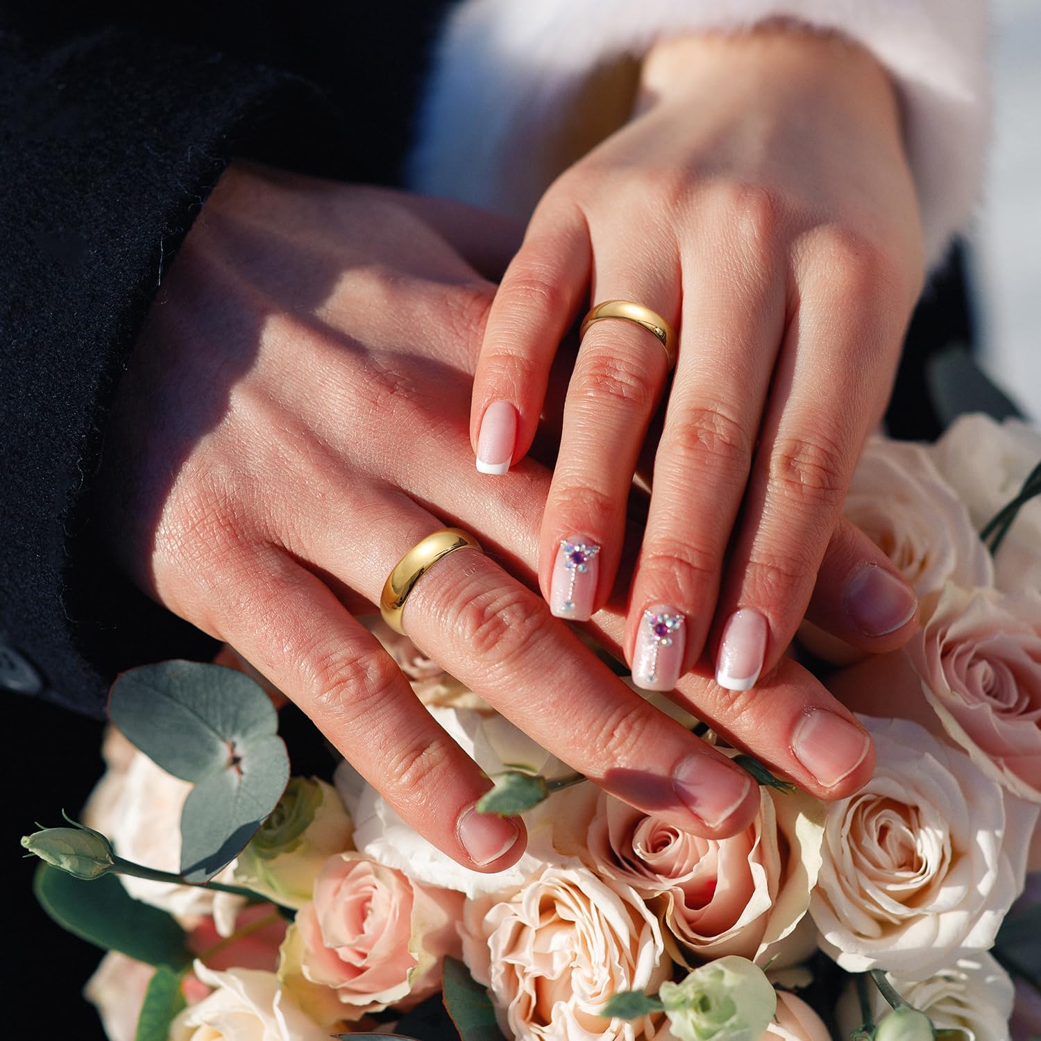 King Will Men's Women's 1.5mm 2mm 4mm 6mm 8mm Tungsten Carbide Ring 24k Gold Plated Rose Gold Plated Domed Polished Finish Wedding Band - Image 4