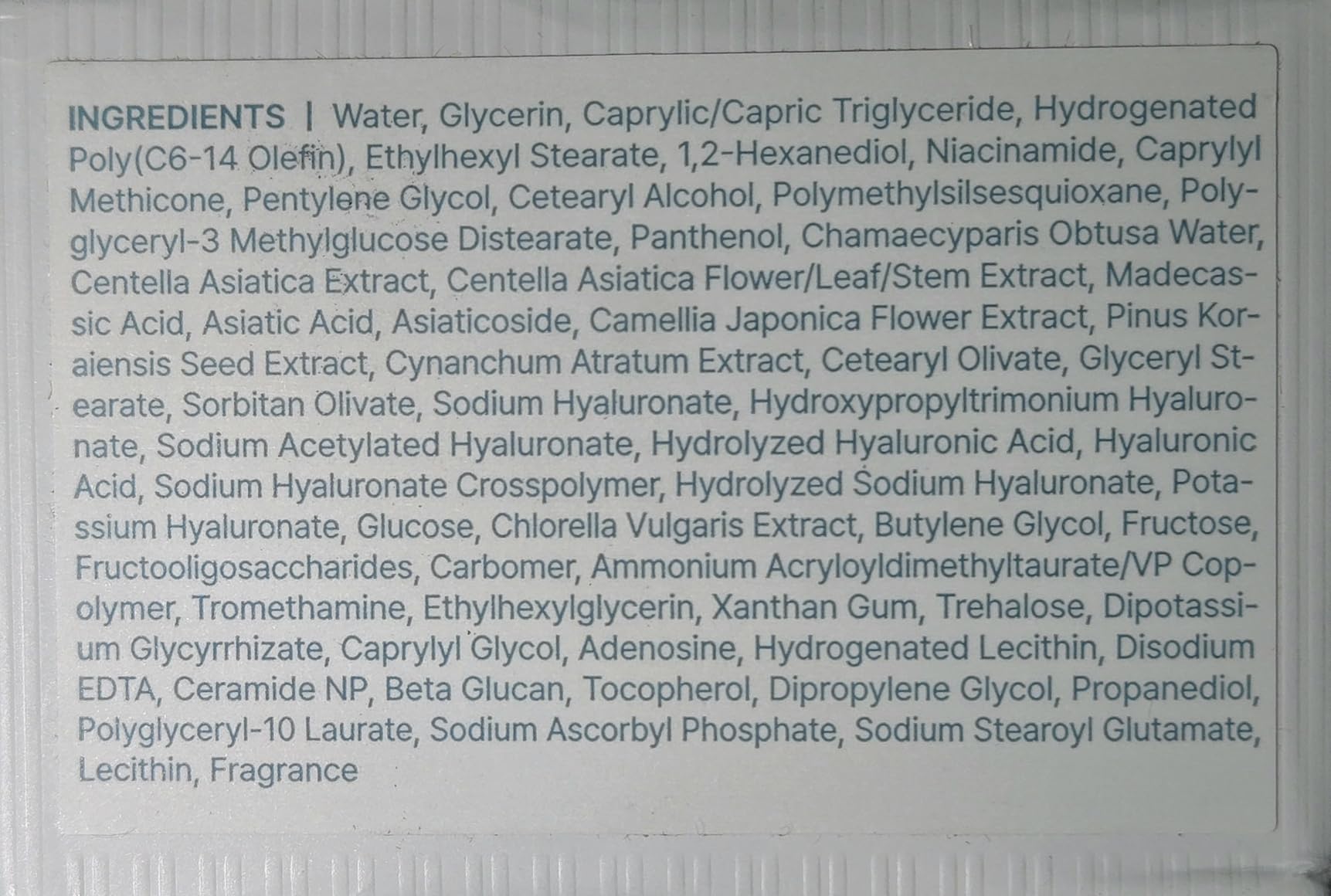 GREEN FINGER FOREST FOREST Hydra Cica Cream 1.69 fl. oz, slow aging, anti wrinkle, deep mositurizing facial cream, hyaluronic acid, korean skin care