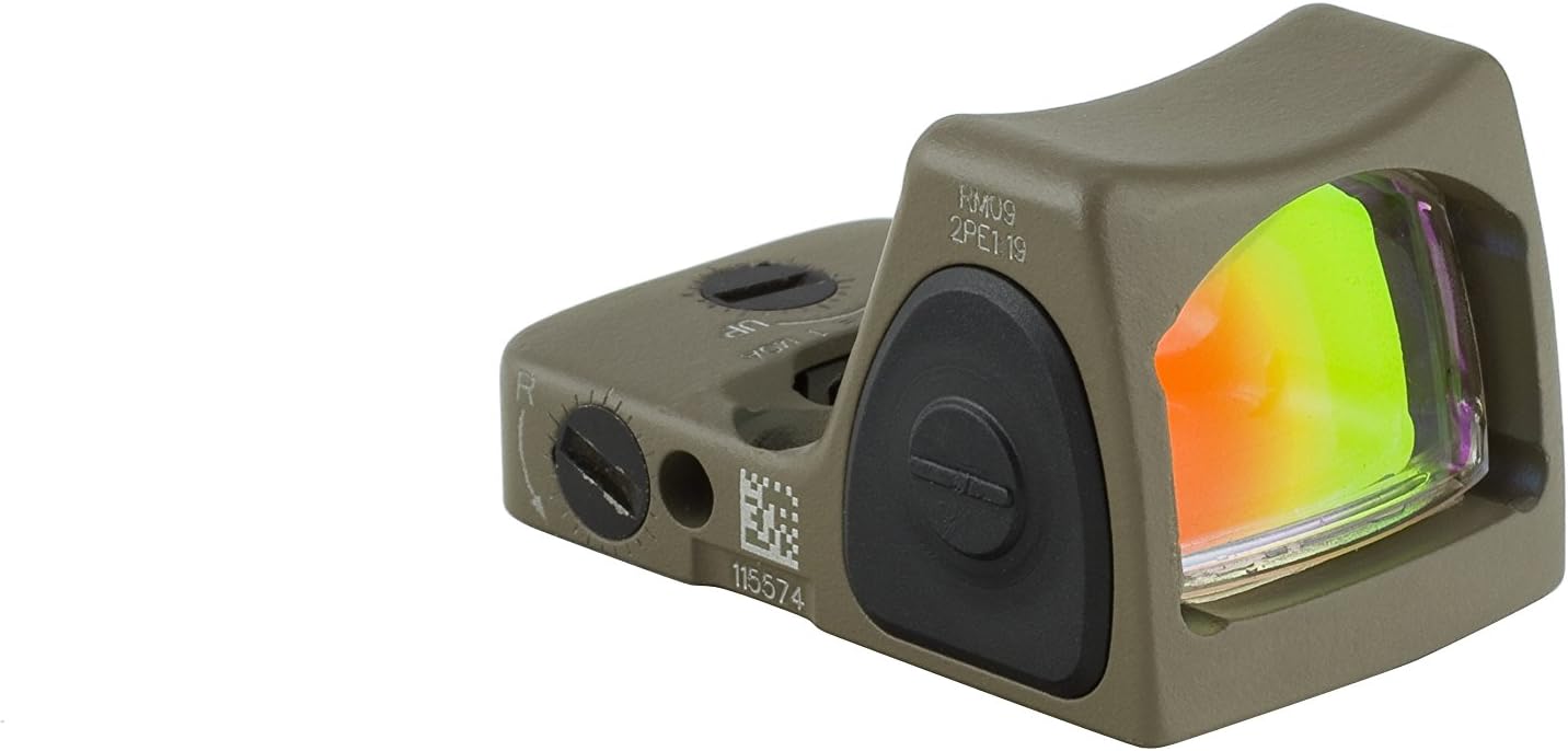 Trijicon RMR/Adjustable LED RMR Type 2 1.0 MOA Adjustable LED Red Dot Sight with No Mount, Cerakote Flat Dark Earth