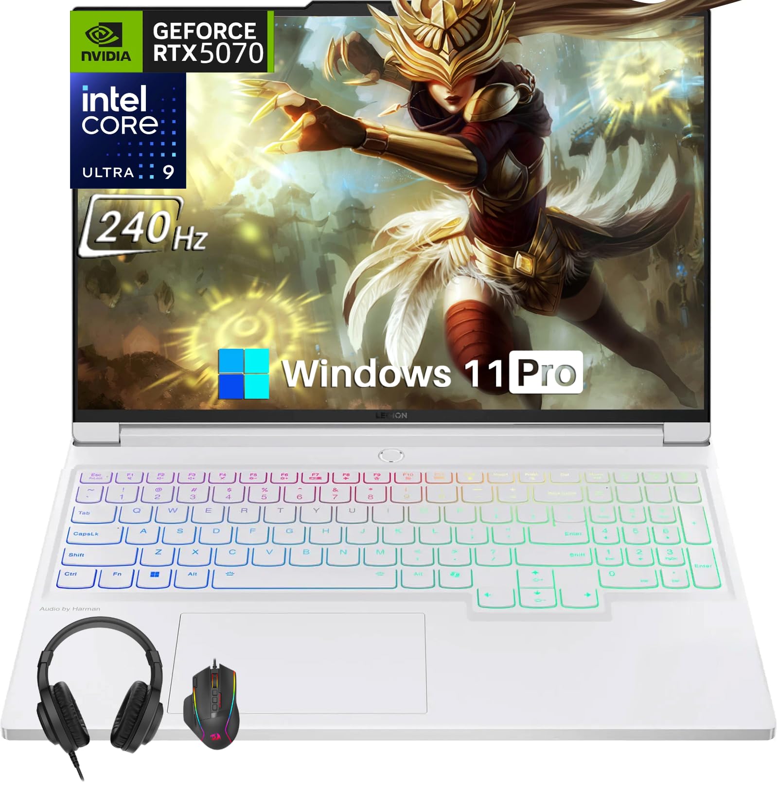 Lenovo Legion 7i Gaming Laptop 2025, Intel Ultra 9 275HX(Up to 5.4GHz), NVIDIA RTX 5070, 16" 2.5K OLED 240Hz, 64 GB DDR5, 2 TB SSD, Wi-Fi 7, Backlit