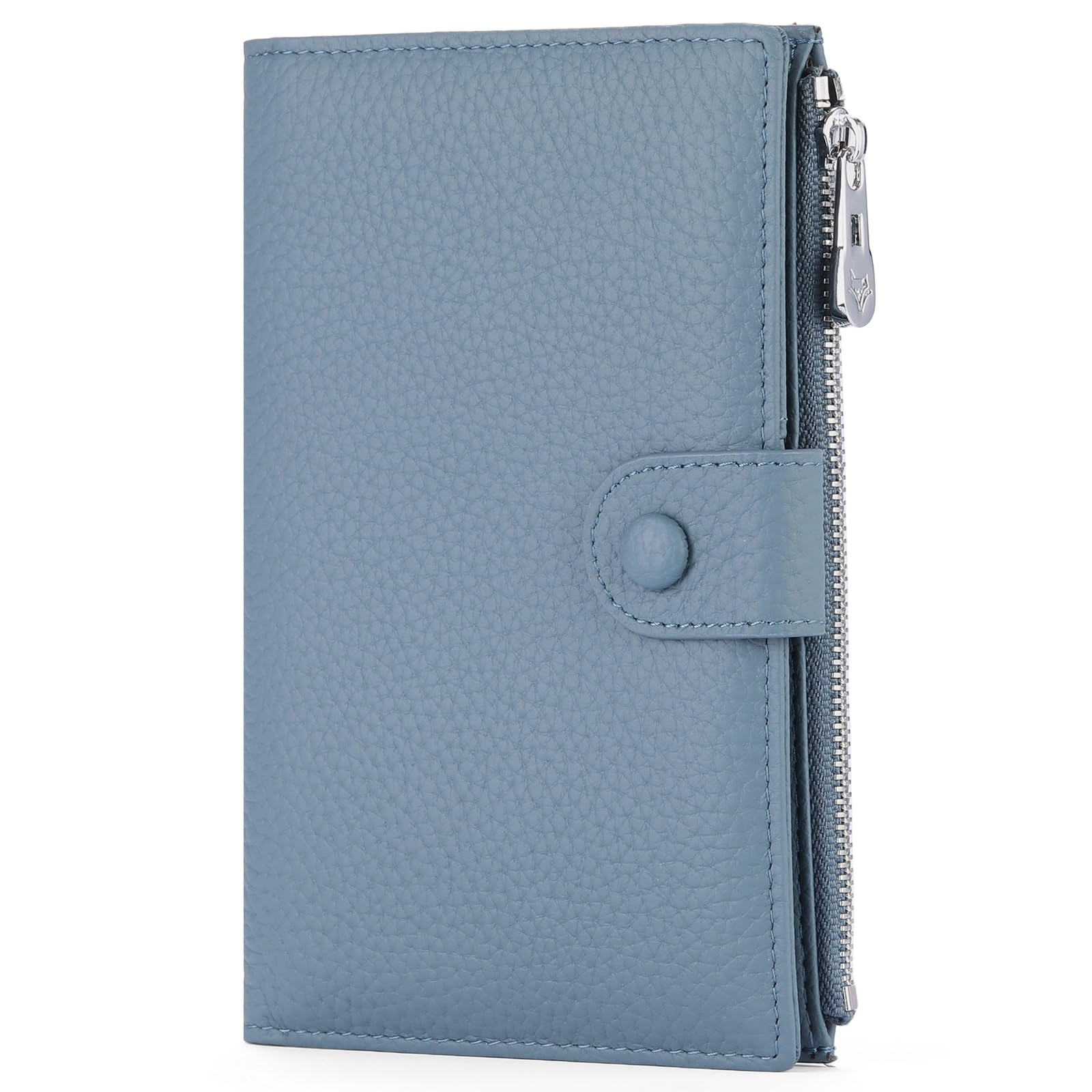 SENDEFNMedium Purses for Women, Bifold Leather Ladies Purse, RFID Blocking Women's Wallets with Multiple Card Slots and Travel Passport Compartment