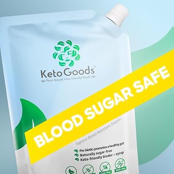 FiberYum by KetoGoods Pre-biotic Tapioca Fiber Syrup | Plant Based from Cassava Root | Low Cal, Keto, Non-GMO & Kosher Certified | Diabetes-Safe Tapioca Syrup 2.5lb / 40oz