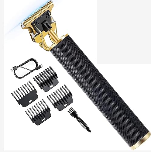 LEESION Cortadora de pelo profesional para hombres, cortadora de pelo profesional, inalámbrica, sin huecos, cortadoras de hoja en T, kit de corte