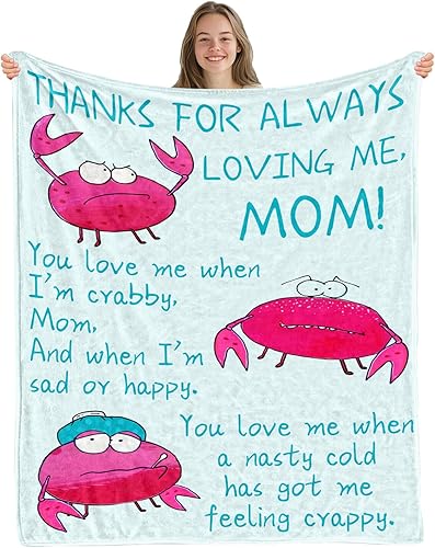 Regalos para mamá, regalos de cumpleaños para mamá de hija, regalos para la madre para el día de la madre, Navidad, Acción de Gracias, manta suave