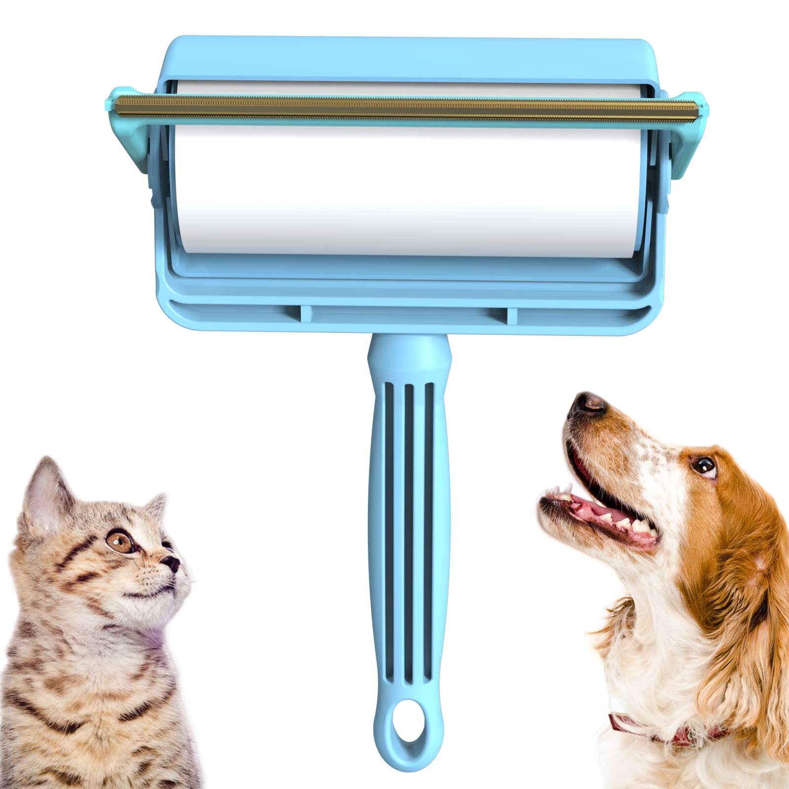 YUAKUOD Pet Hair Remover, Carpet Scraper and Lint Rollers in One, Dog