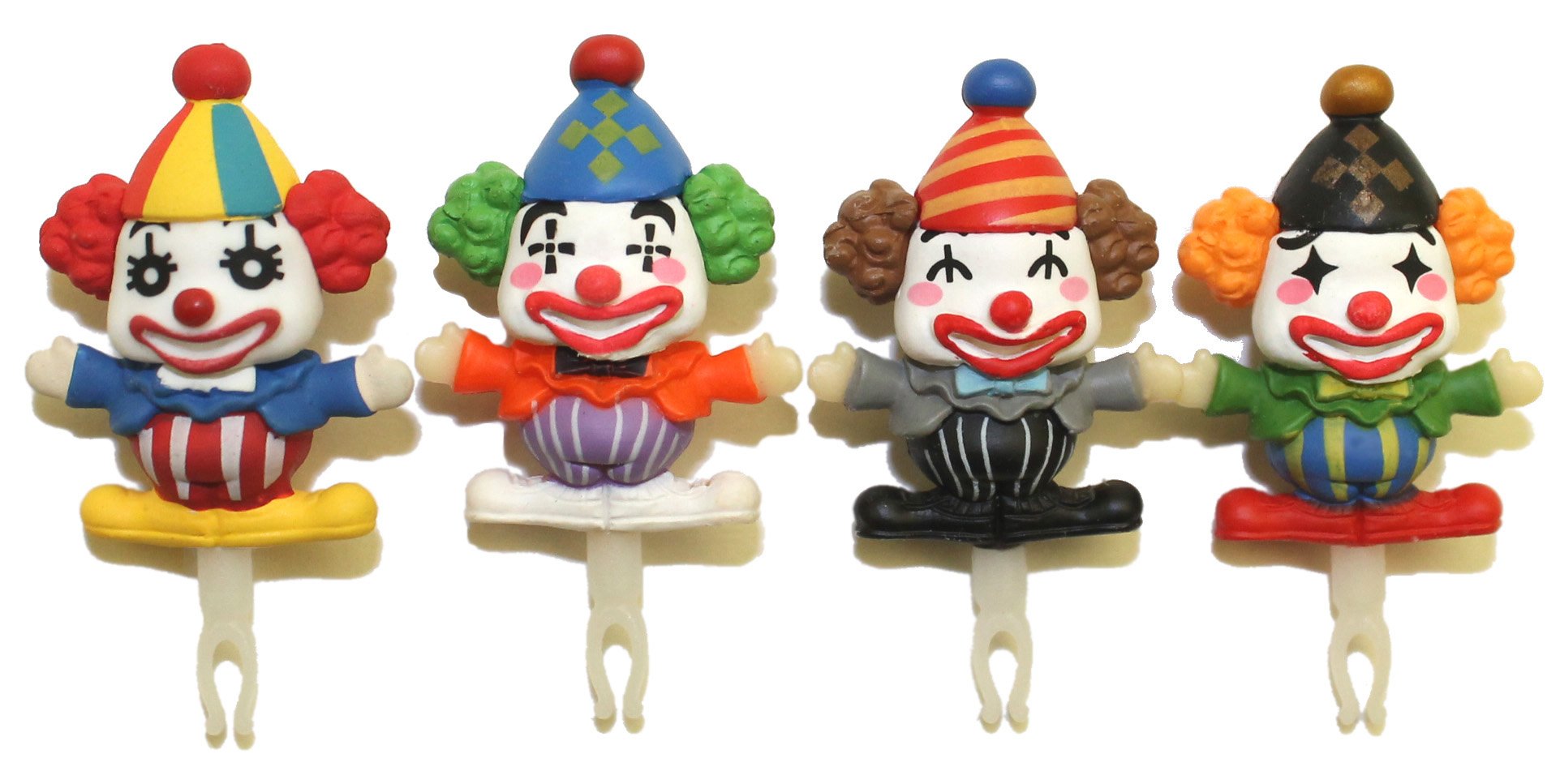 Lucore HomeLucore Funny Clowns Mobile Cell Phone Earphone Jack Dust Plugs - 4 pcs set