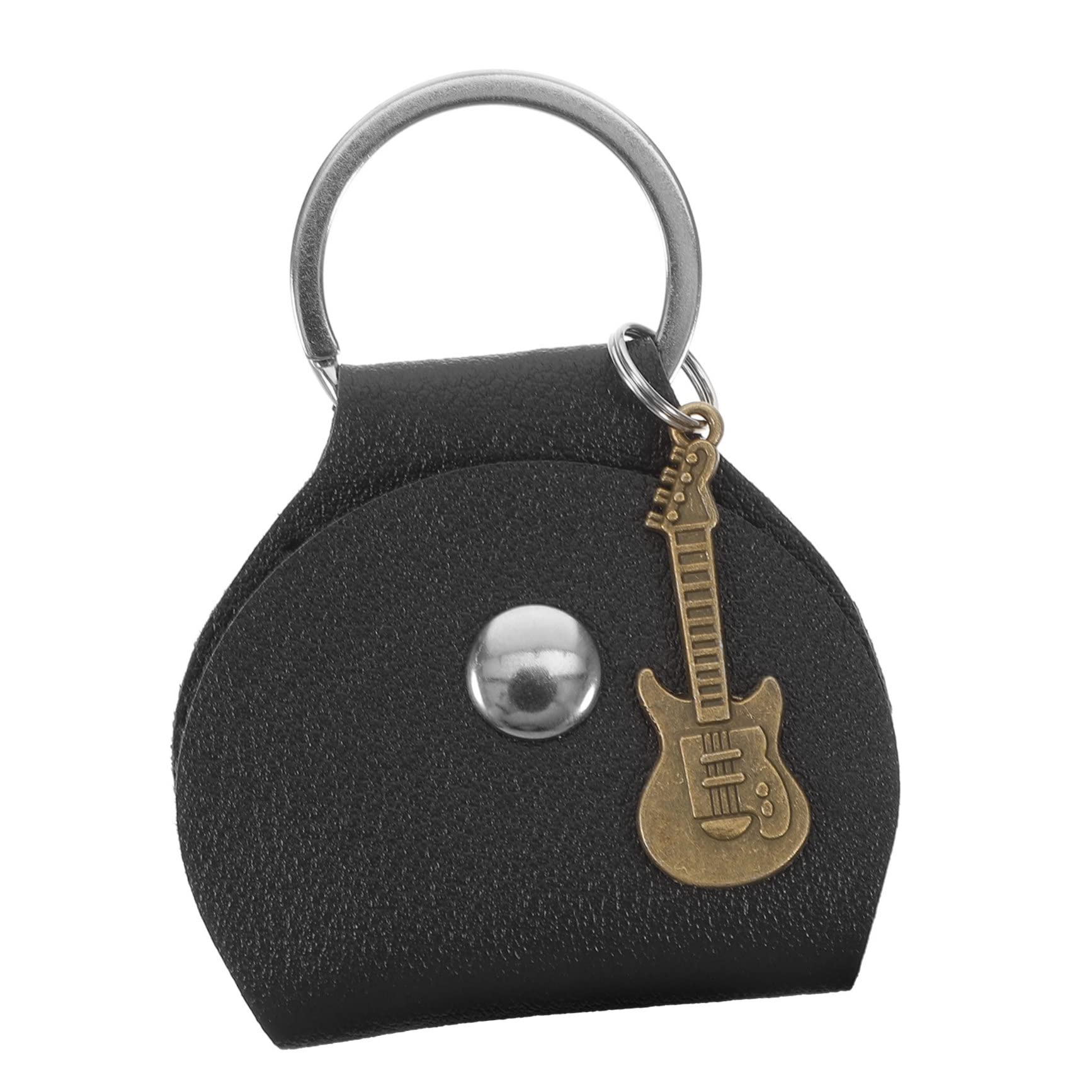 Abaodam Guitar Picks Bag Keychain Holder Compact Guitar Picks Storage Case for Durable Plectrum Holder for Guitar Accessories for Adults