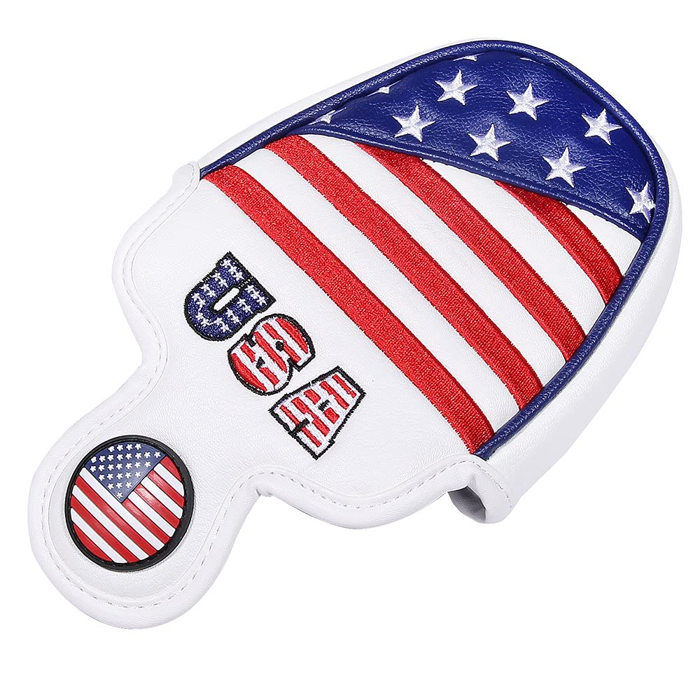 USA - Fundas para cabeza de golf para conductor y maderas Fairway, fundas de cuero de primera calidad, diseñadas para adaptarse a todas las maderas y conductores (cubierta de mazo)