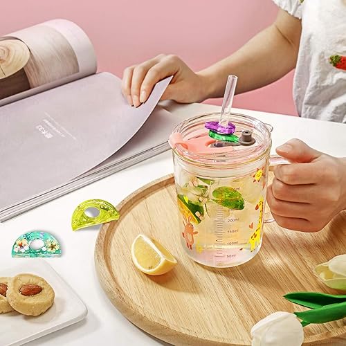 Miniatura 6 de Moldes de silicona brillante brillante para pajilla, forma de medio círculo para bricolaje, hecho a mano, resina epoxi, molde para manualidades,