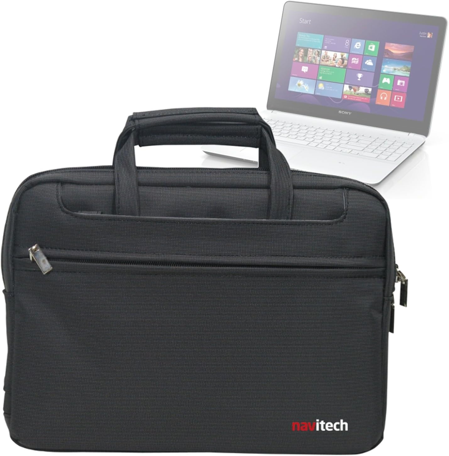 Navitech Black Case/Cover Bag Compatible With Laptop/Notebook and Tablet PC's Compatible With Sony VAIO Fit 15