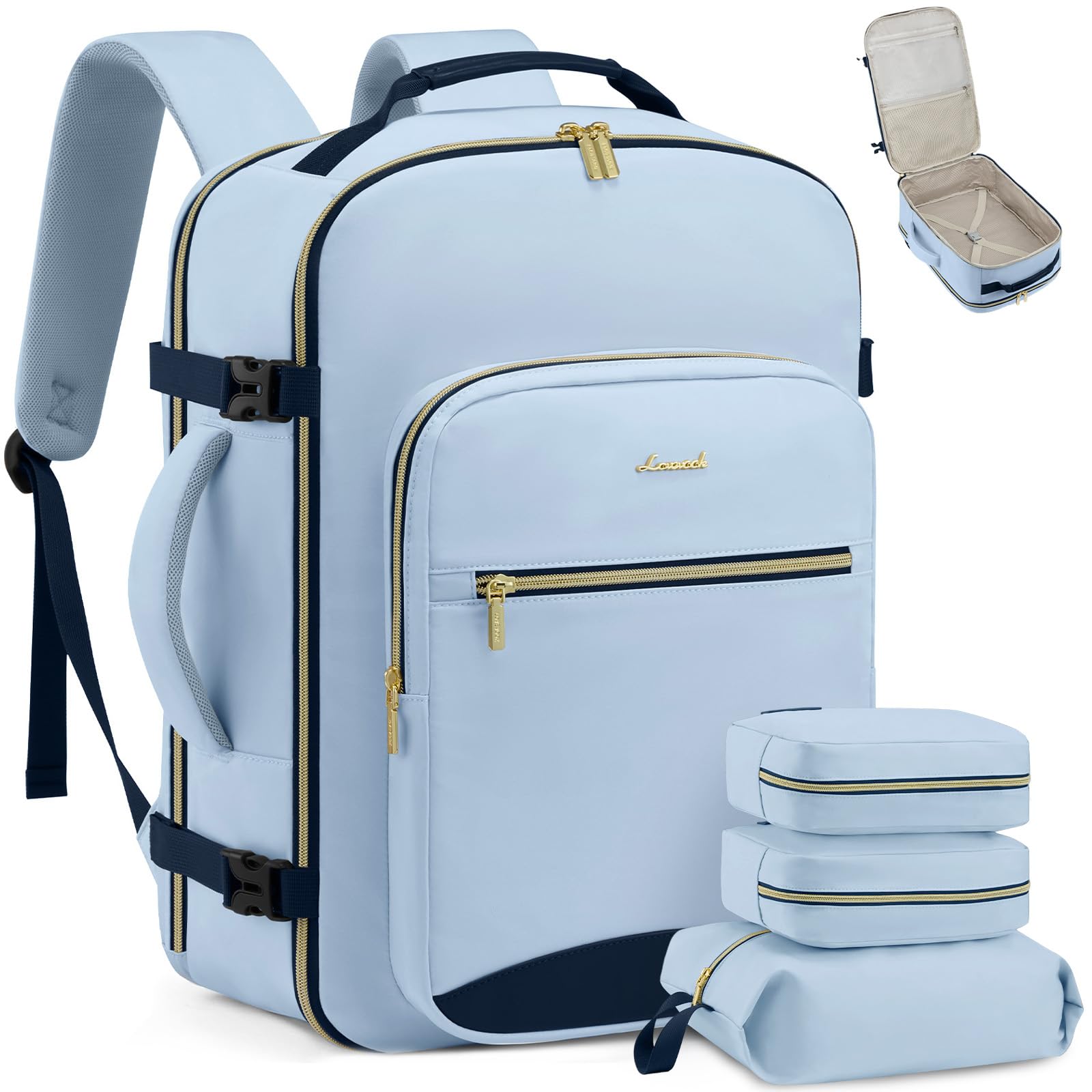 LOVEVOOK 40L Travel Backpack Carry-on for Flights