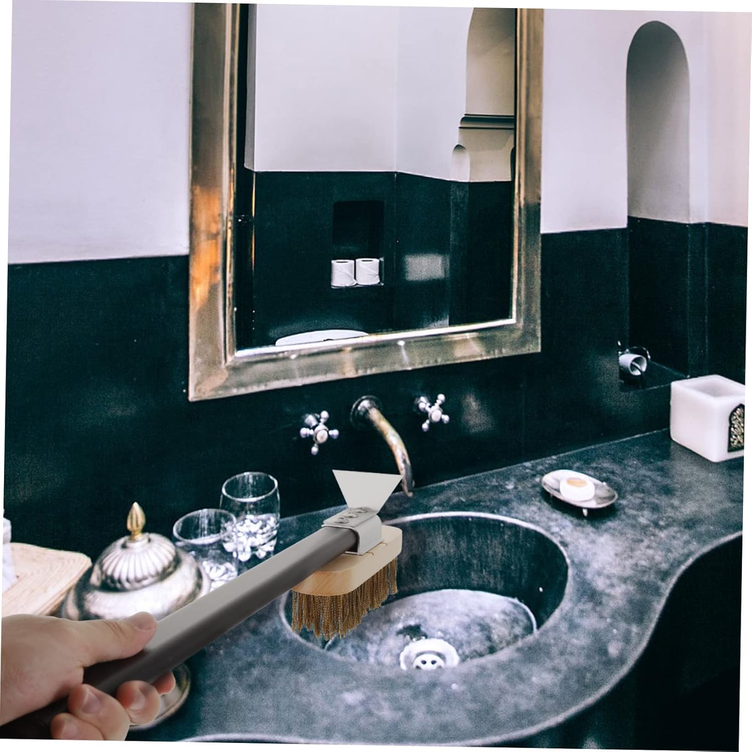 HANABASS Multi-Functional Copper Wire Stove Brush Power Scrubber for Cleaning Brush Oven Cleaning Supply