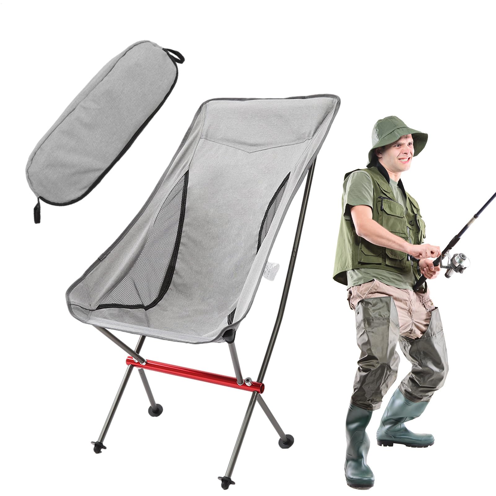 Silla de Camping Portátil Silla Portátil y Plegable para Sentarse