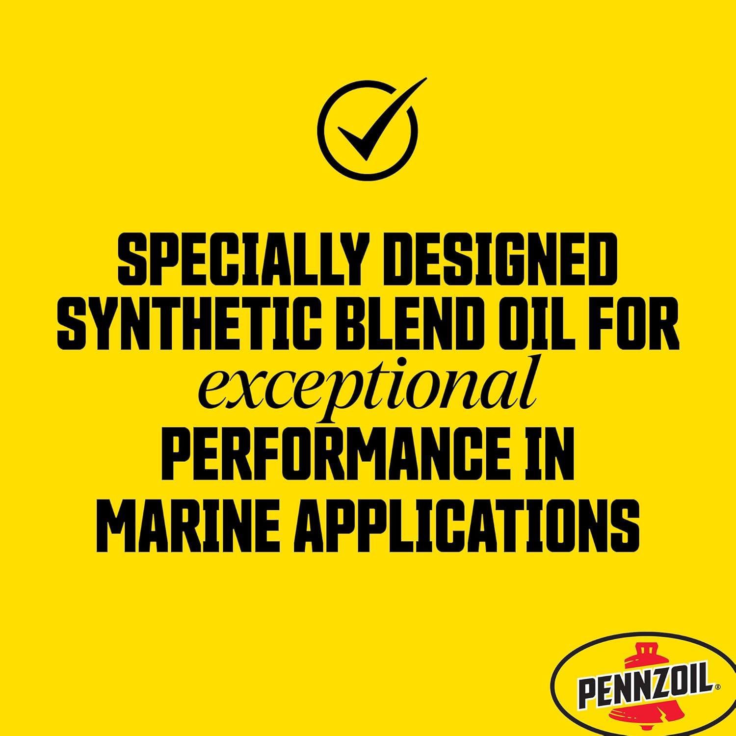 Pennzoil Marine Premium Plus 2-Cycle Synthetic Blend Engine Oil, 1 Gallon (3 Pack)