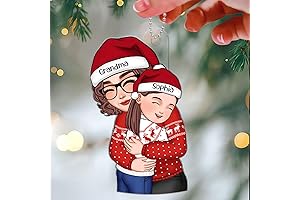 Personalized Acrylic Ornament 2023 - Grandson Gift
