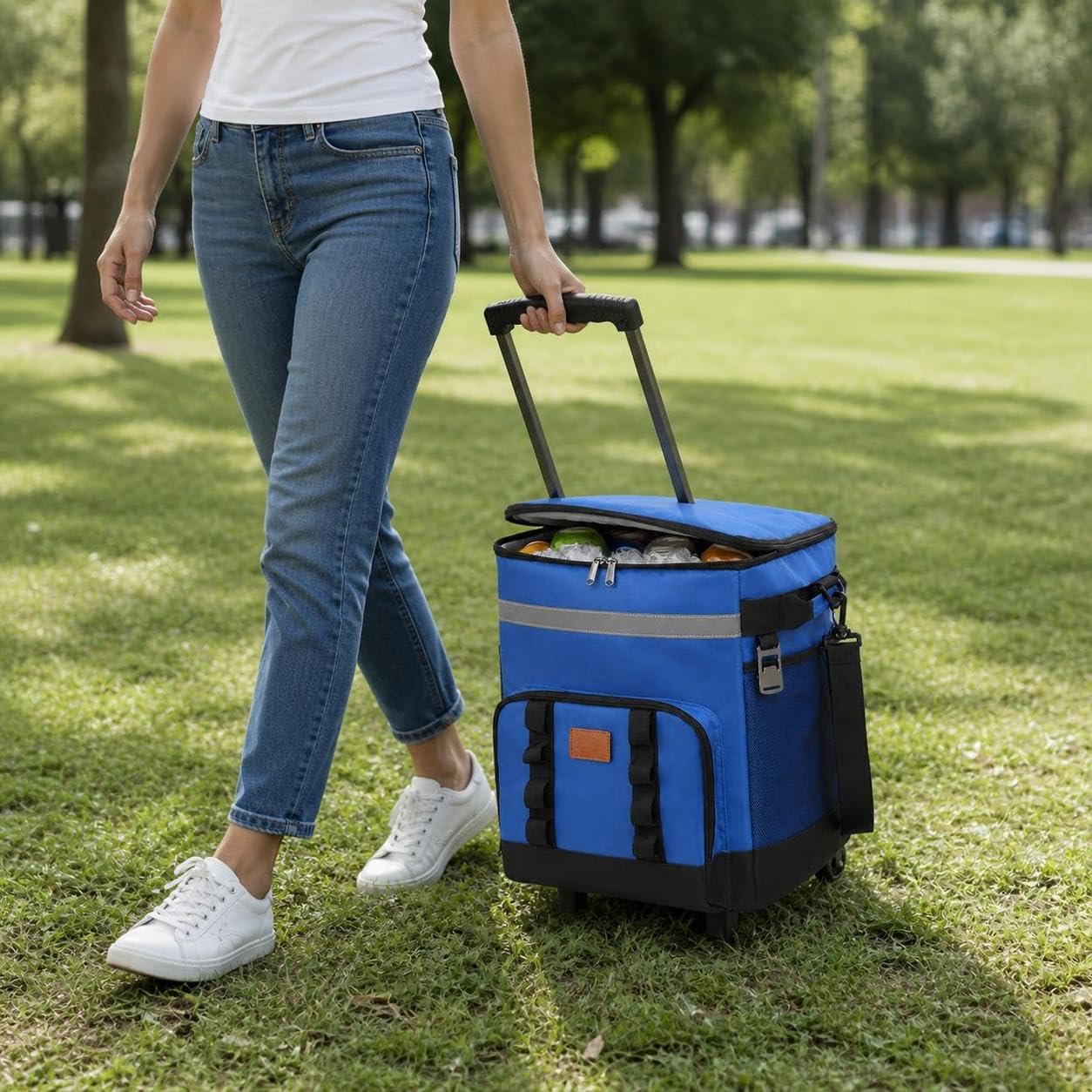 Sac Isotherme Portable roulettes | thermique efficace - composants métal & plastique - idéal activités plein air - pour camping - pour extérieur