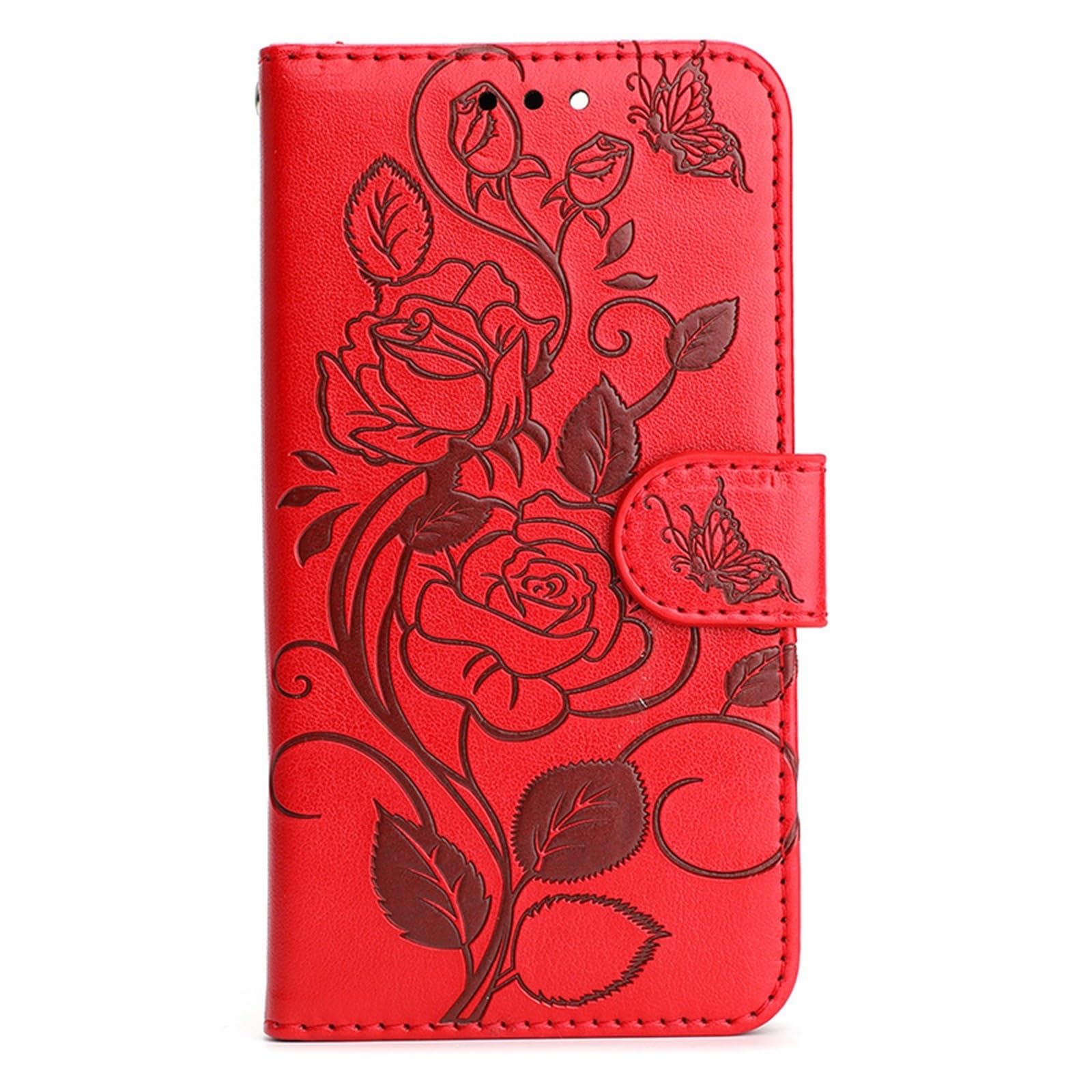 Étui en cuir pour Samsung S25 avec béquille magnétique rouge - 6