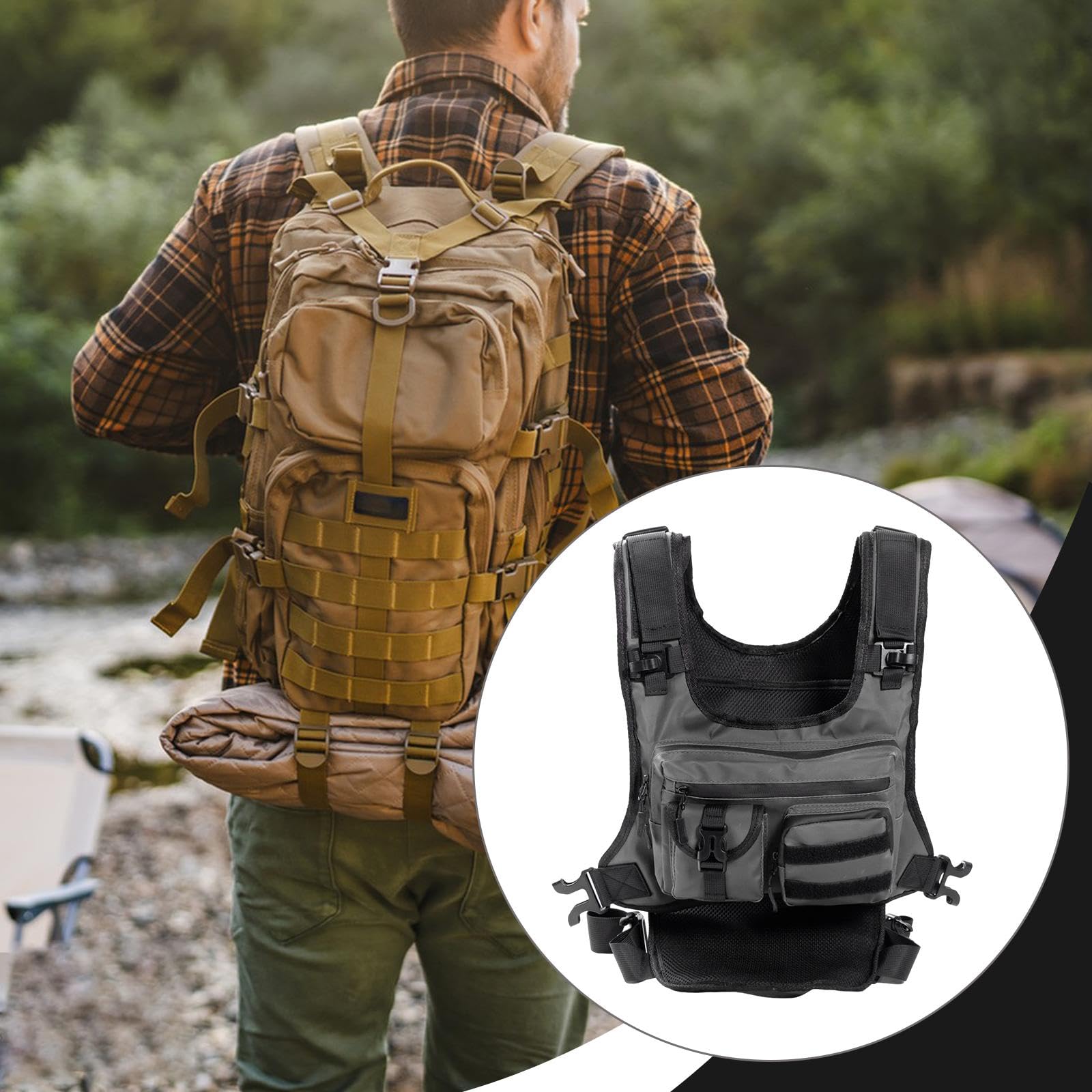 Borsa da Petto con Porta Telefono, Accessorio per Ciclismo, per Sport, Escursionismo E Ciclismo