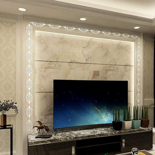 Miniatura 3 de Calcomanías de pared de espejo acrílico calcomanías de pared de espejo decoración de pared de espejo hueco calcomanías de espejos autoadhesivas para