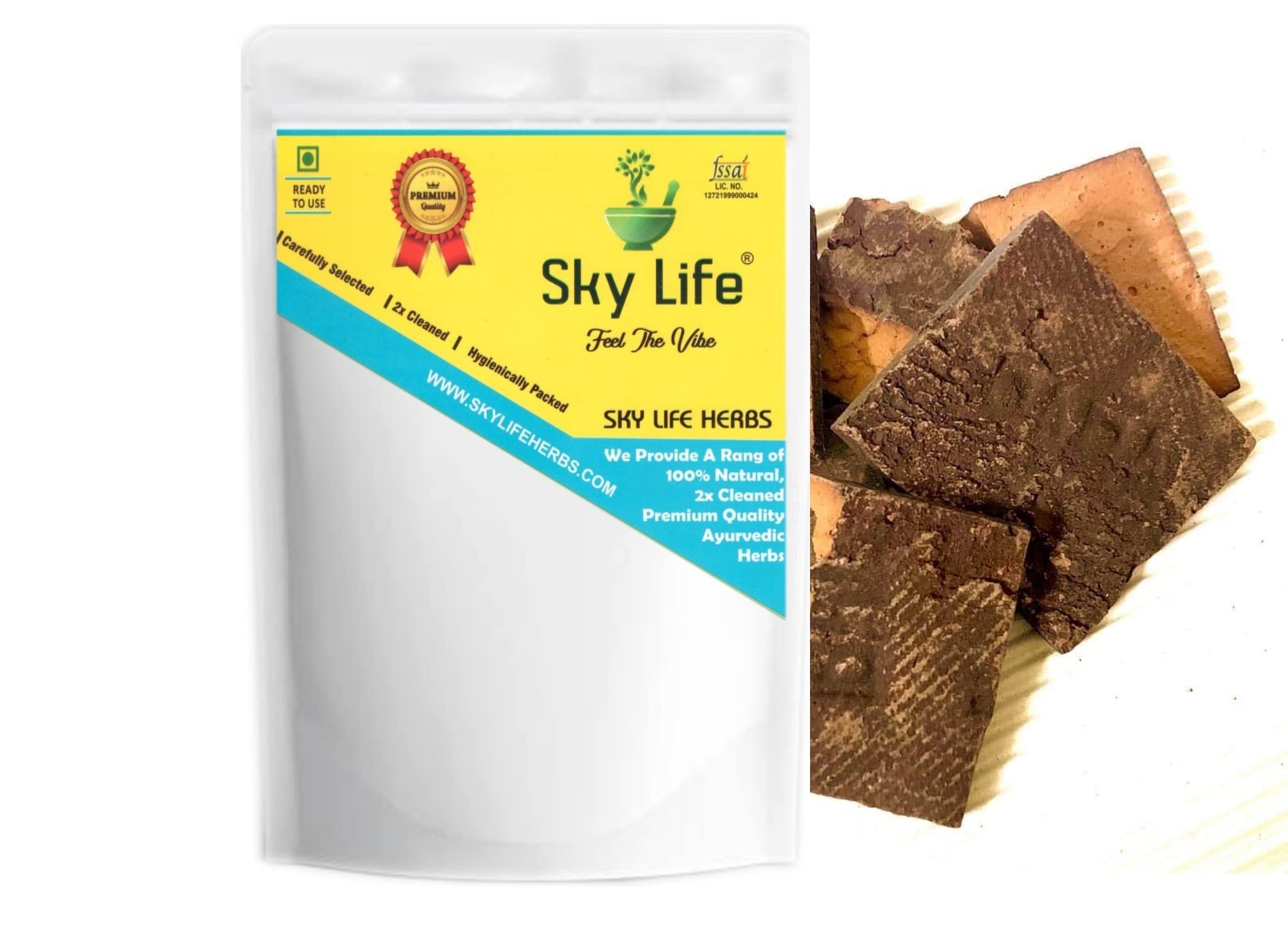 Sky Life® Kattha kala - Katha Brown - Kaath - Black Cutch - Acacia Catechu in Raw Form - Khair - Chandra - 100 Gr-image-36