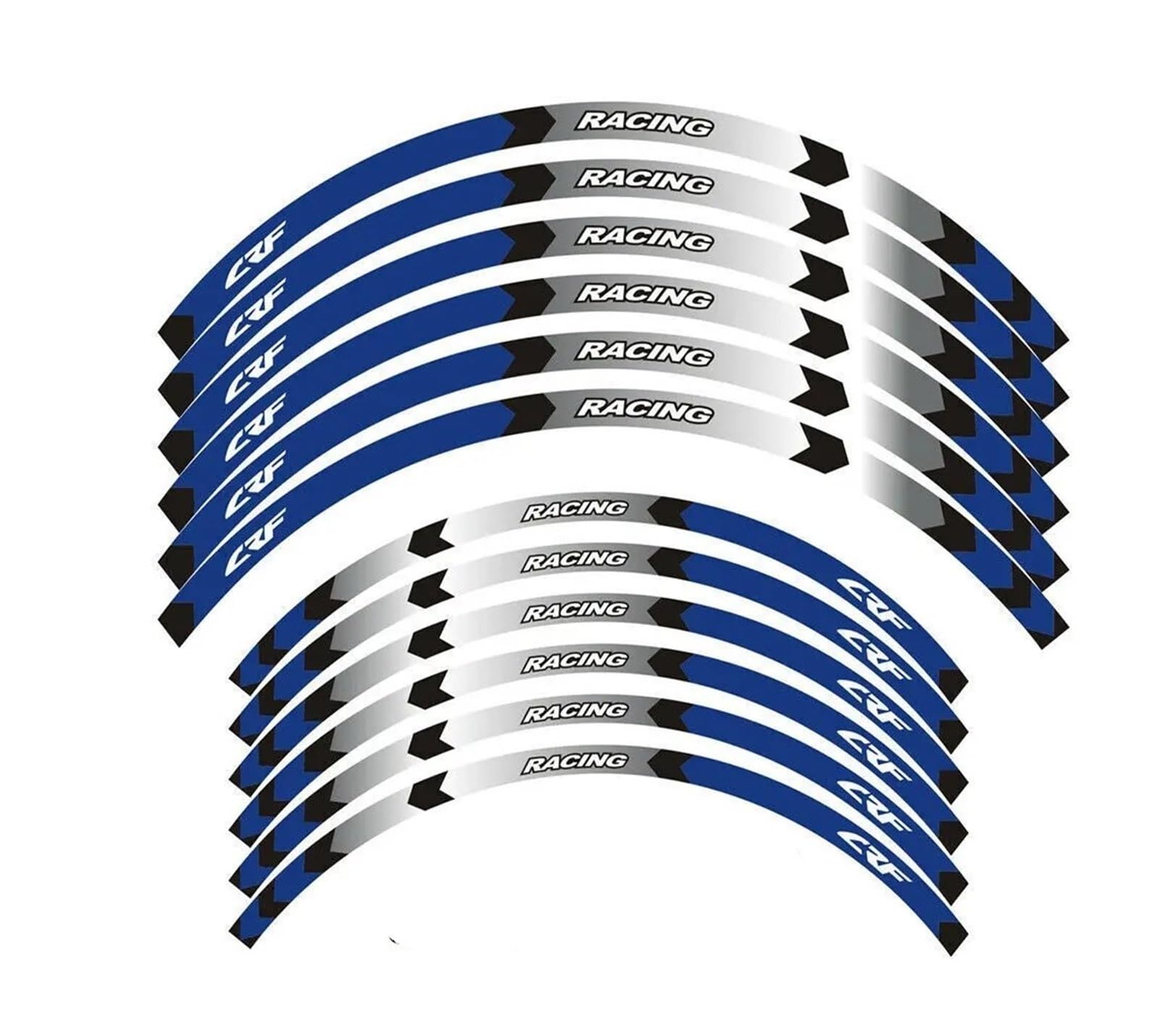 Motorrad Rad Decals Reflektierende Aufkleber Felge Streifen Für CRF300L CRF300L Für Rally(Set Meal 15)