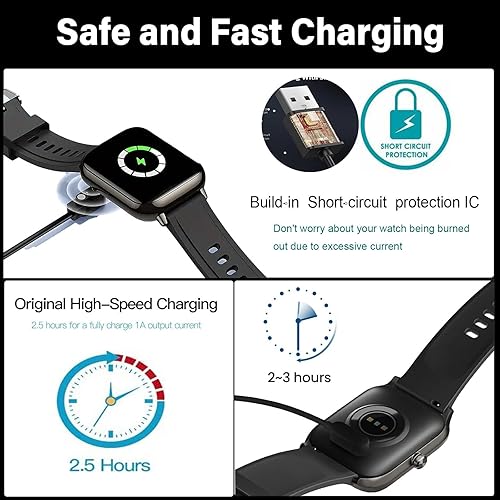 Miniatura 4 de Cargador de reloj inteligente, paquete de 3 0.098 in+0.110 in+0.157 in para Veryfit, Da Fit, cable de carga magnético Gloryfit, para 3 tipos de