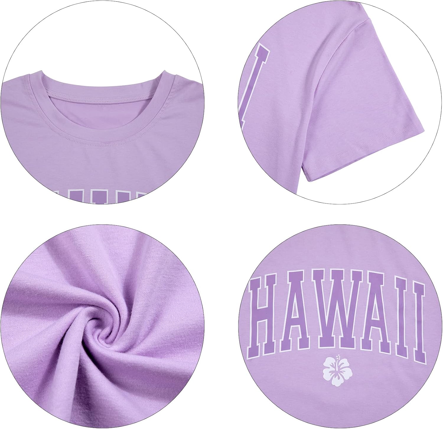 Hawaiian Shirts for Women Flower Shirt Oversized Graphic Tees Tropical Vacation Clothes Summer Vacation Tee - Image 5