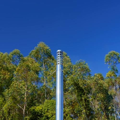 Miniatura 14 de SoloWilder Tubo de estufa Pantalla de pararrayos de chispas Filtro de tubo de chimenea de acero inoxidable Tapa superior de Stovepipe 2,36 pulgadas