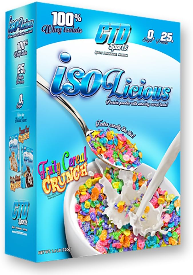 CTD Sports Isolicious Whey Isolate Fruity Cereal Crunch 1.6 lbs