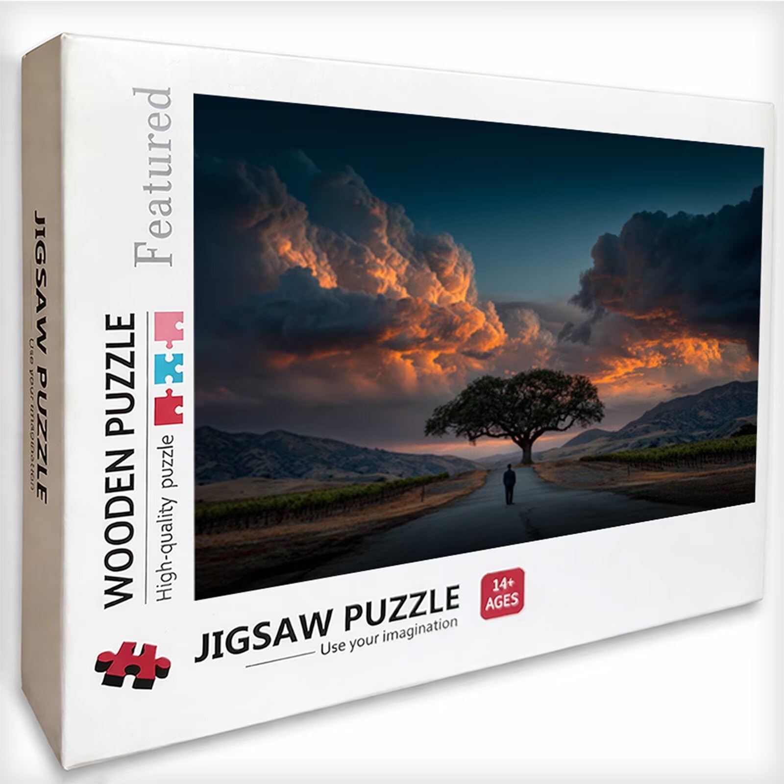 Cloud Puzzle 2000 Pezzi Adulti, Albero Puzzle Legno con Scatola 99x70cm, Idea Regalo Uomo e Donna, Divertimento Per Adulti, per Gioco Familiar, Giochi di Sfida, Squisita confezione Regalo, X-5949
