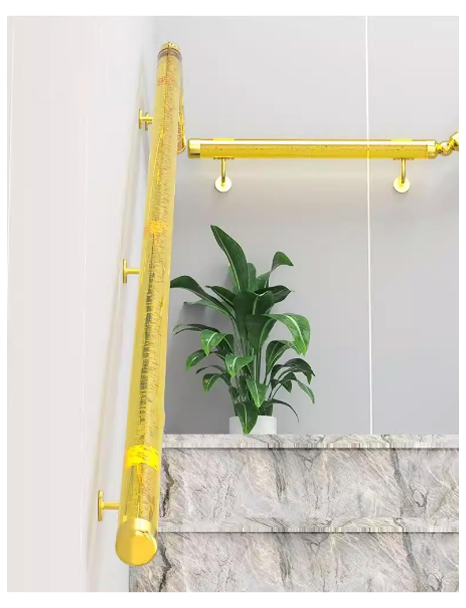 Garde-corps d'escalier intérieur acrylique transparent pour maison et grenier