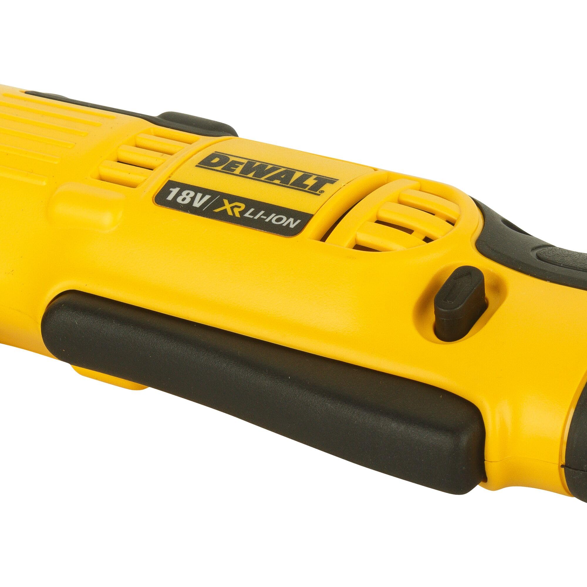 DEWALT Akku-Winkelbohrmaschine (18 Volt, für Bohrarbeiten an sehr verwinkelten Stellen, zwei-Gang-Getriebe, inkl. Zubehör und TSTAK Box II, Lieferung ohne Akku & Ladegerät) DCD740NT-XJ