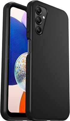 OtterBox Samsung Galaxy A14 5G Prefix Series Case - Single Unit Ships in Polybag - BLACK, Ultra-thin, Pocket-friendly, Raised Edges Protect Camera & Screen, Wireless Charging Compatible