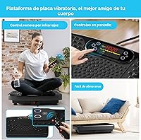 Vista 2 de SoftGym Vibration Plate Exercise Machine for Lymphatic Drainage,Power Vibrate Stand Shake Board 450 Lbs Capacity Whole Body Workout Waver with