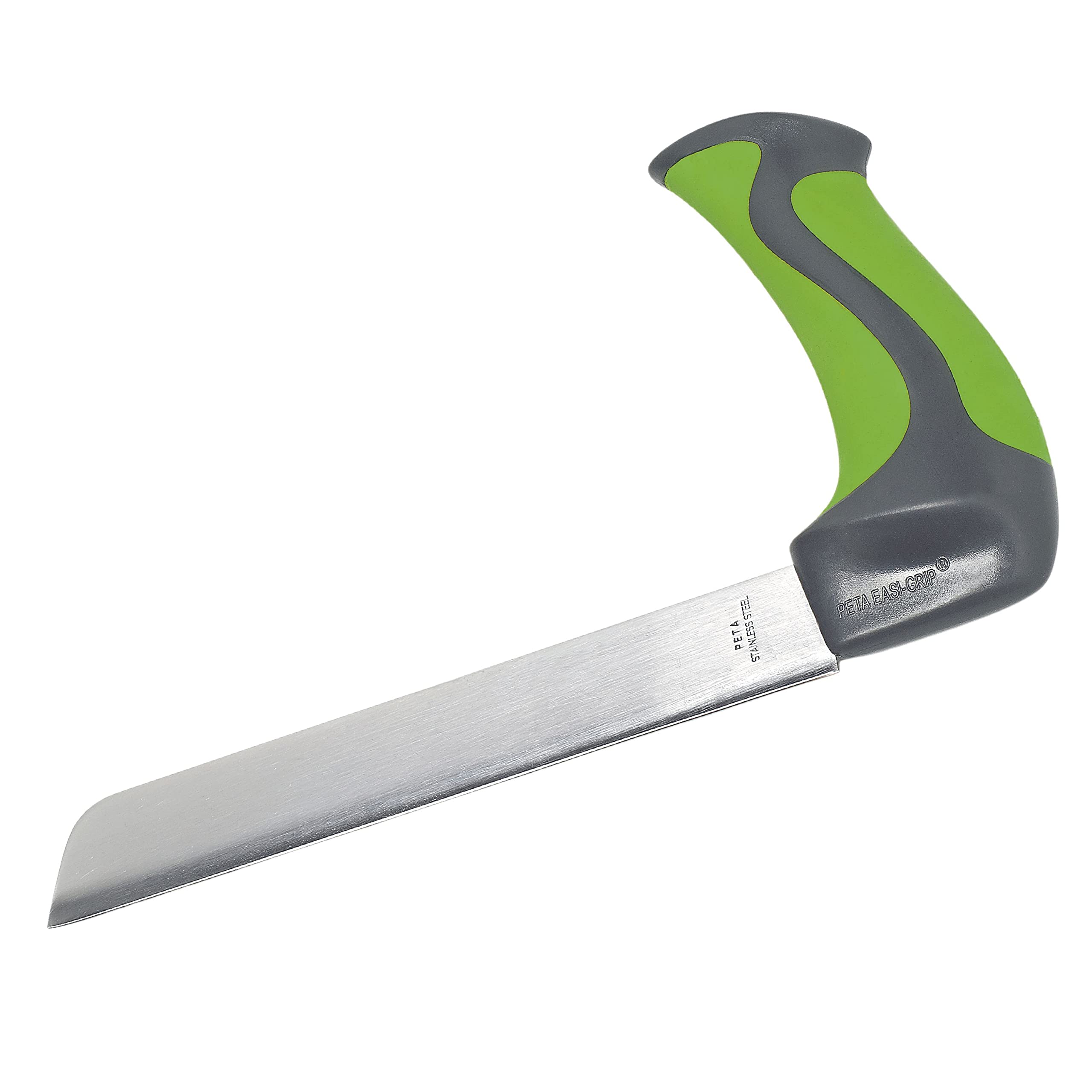PETA Carving Knife, Cutting Utensil with Stainless Steel, Heavy Duty Carving Knife with Lightweight Angled Non-Slip and Soft Feel Handle, Ergonomic Grip for Men and Women with Grip Issues