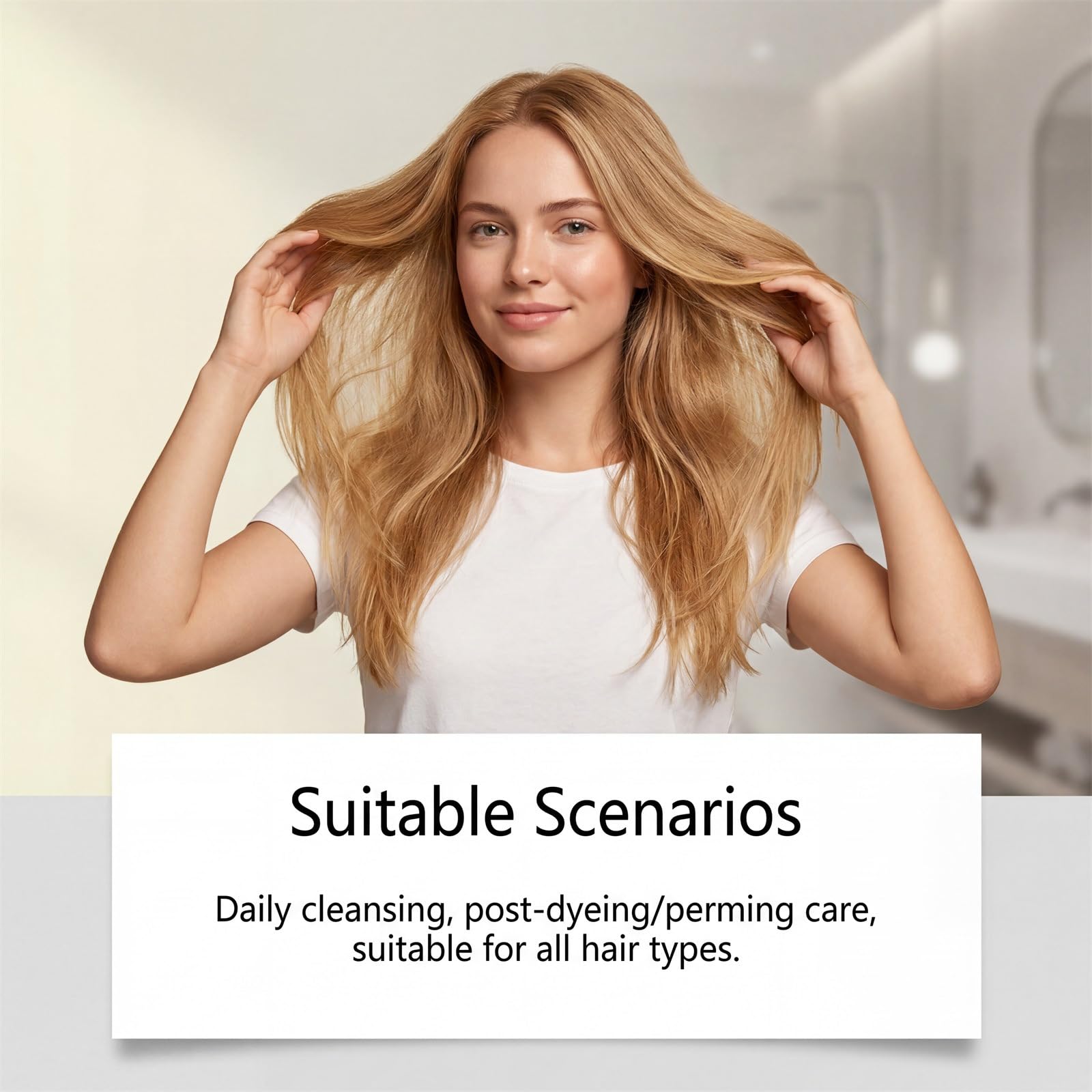 Champú para el cabello con biotina, champú renovador de cabello de biotina pura, sin sulfatos y acondicionador, champú voluminizante para mujeres, bi/otina, champú nutritivo diario (5 unidades)