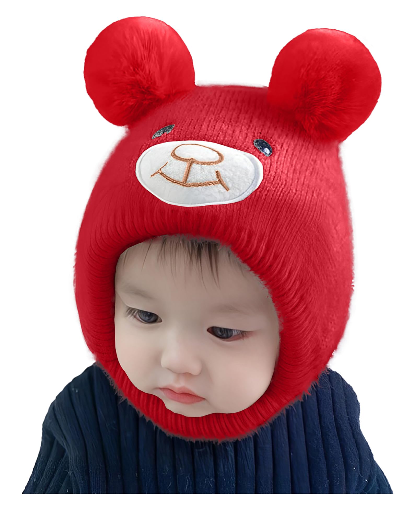 Baby Bear Winter Ear Protection Cap Kids Hat Boys Girls Cap | 0-24M-image-49