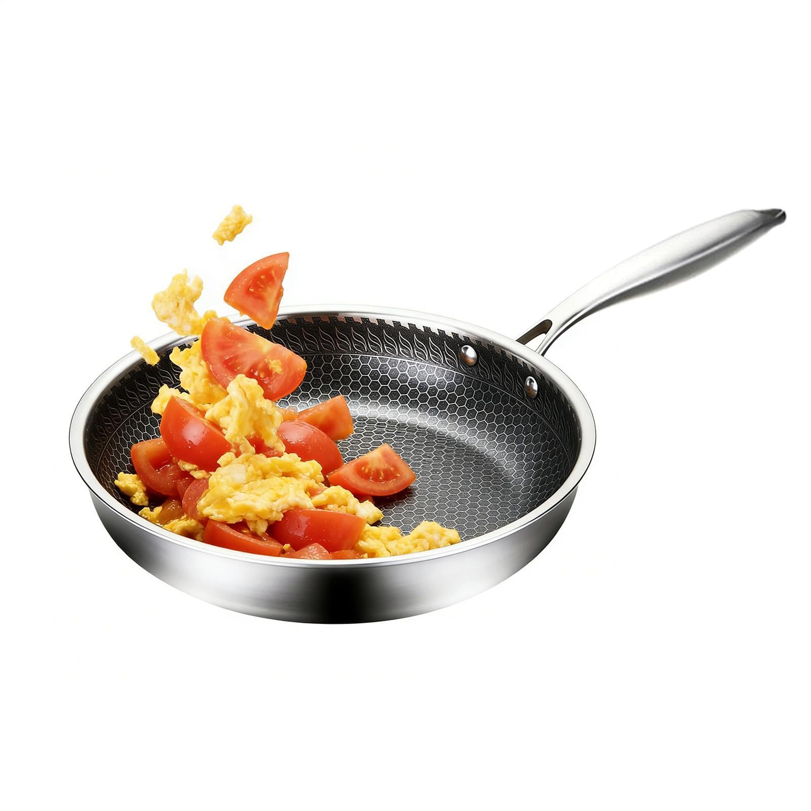 Heavy-Duty Backblech - Rostbeständiges unbeschichtetes Backfass, langlebige Koch Catering Bratpfanne, hohe Anbraten tiefe Backbasis | Flaches Eisen-Steak Kochen Unverzichtbar für Camping auf dem