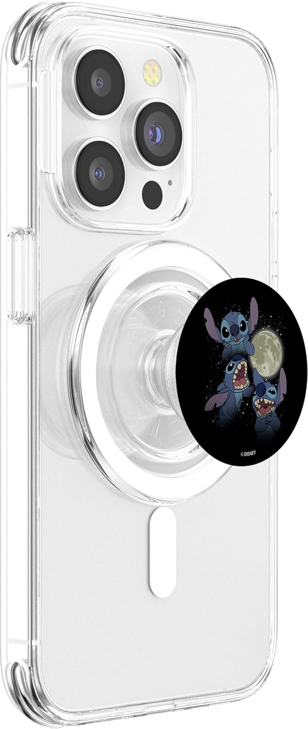 Disney Lilo & Stitch Three Stitch Moon PopSockets MagSafe PopGrip for iPhone