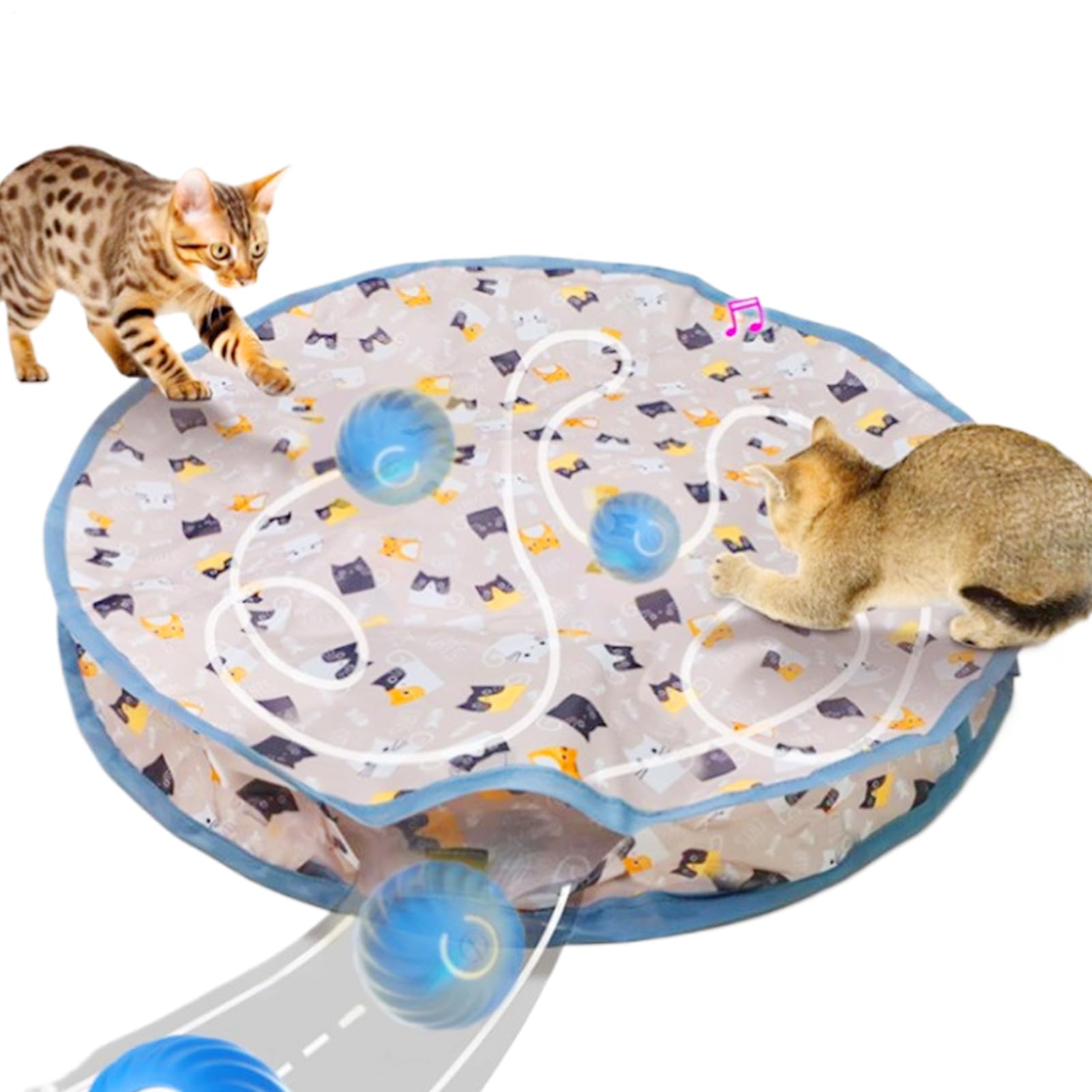 Tapis d'activité pour chats anti-ennui avec jeu automatique de simulation de chasse