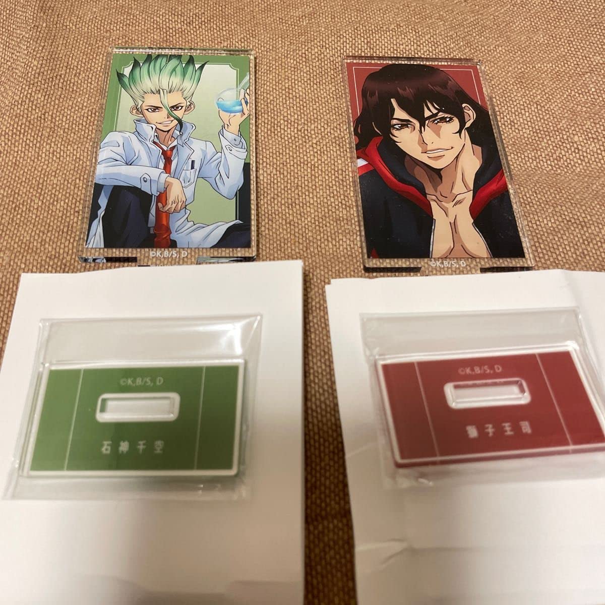 石神千空 獅子王司 描き下ろしアクリルスタンド Dr.STONE 購入特典 石神千空 獅子王司 描き下ろしアクリルスタンド Dr.STONE 購入