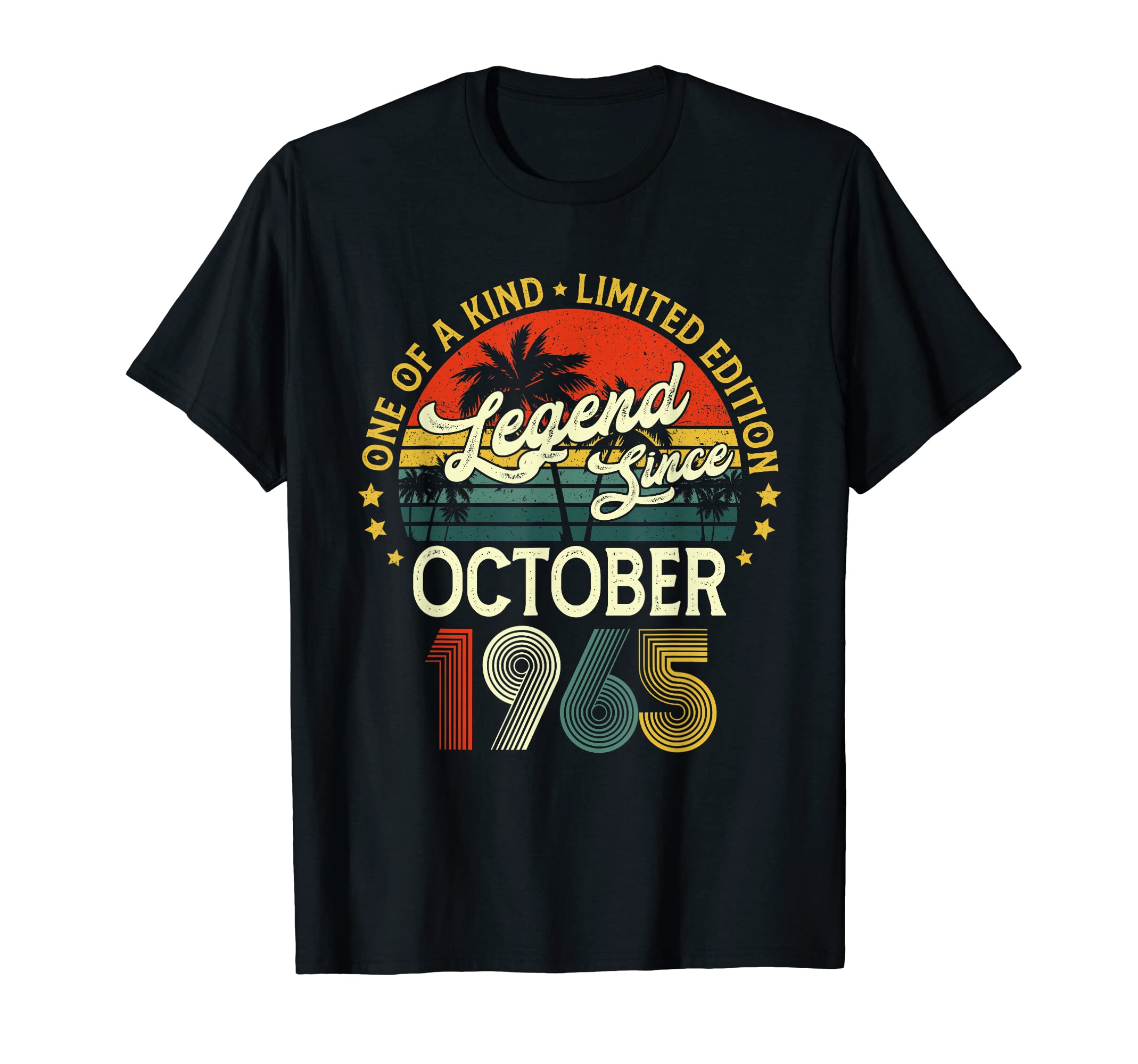 CatLegend Since October 1965 57 Years Old Gifts 57th Birthday T-Shirt