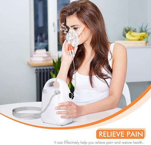 Miniatura 4 de Máquina nebulizadora para adultos, nebulizador compresor Zaotro con máscara, nebulizador personal para problemas respiratorios, nebulizador de mano