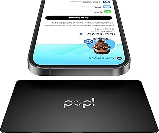 Popl Metal Digital Business Card - Smart NFC Networking Card - Tap to Share - iPhone & Android (Metal Black)