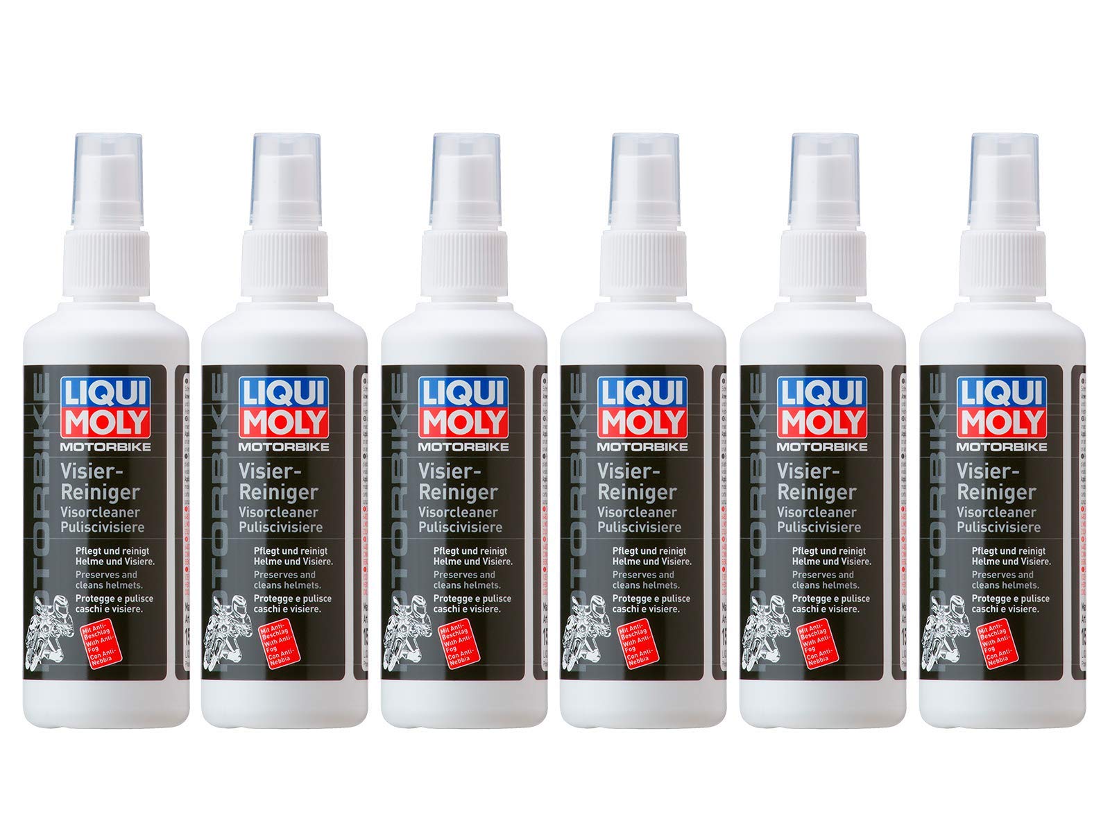 6X Original Liqui Moly 100ml Motorbike Helm Visierreiniger Visor Cleaner 1571