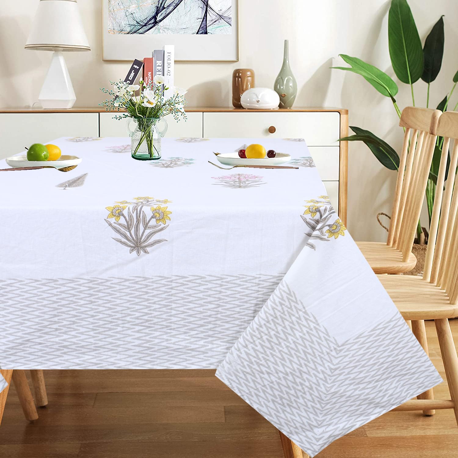 See full amazon price history chart for URBANO HOMZ Dining Table Cover 6 Seater, 145 Cm X 220 Cm Cotton Table Cloth, Small Flowers Teal and Yellow URBANO HOMZ Dining Table Cover 6 Seater, 145 Cm X 220 Cm Cotton Table Cloth, Small Flowers Teal and Yellow (B0C65QGGZW) Amazon Price History, Amazon Price Tracker