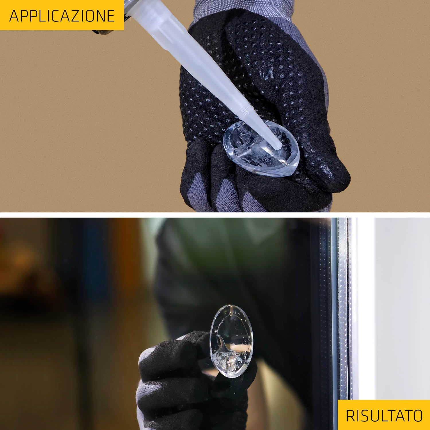 SIKA - Adesivo invisibile - Sikaflex-112 Crystal Clear - Effetto cristallo per incollare vetro e specchi - Presa iniziale forte e pulizia totale - 290ml