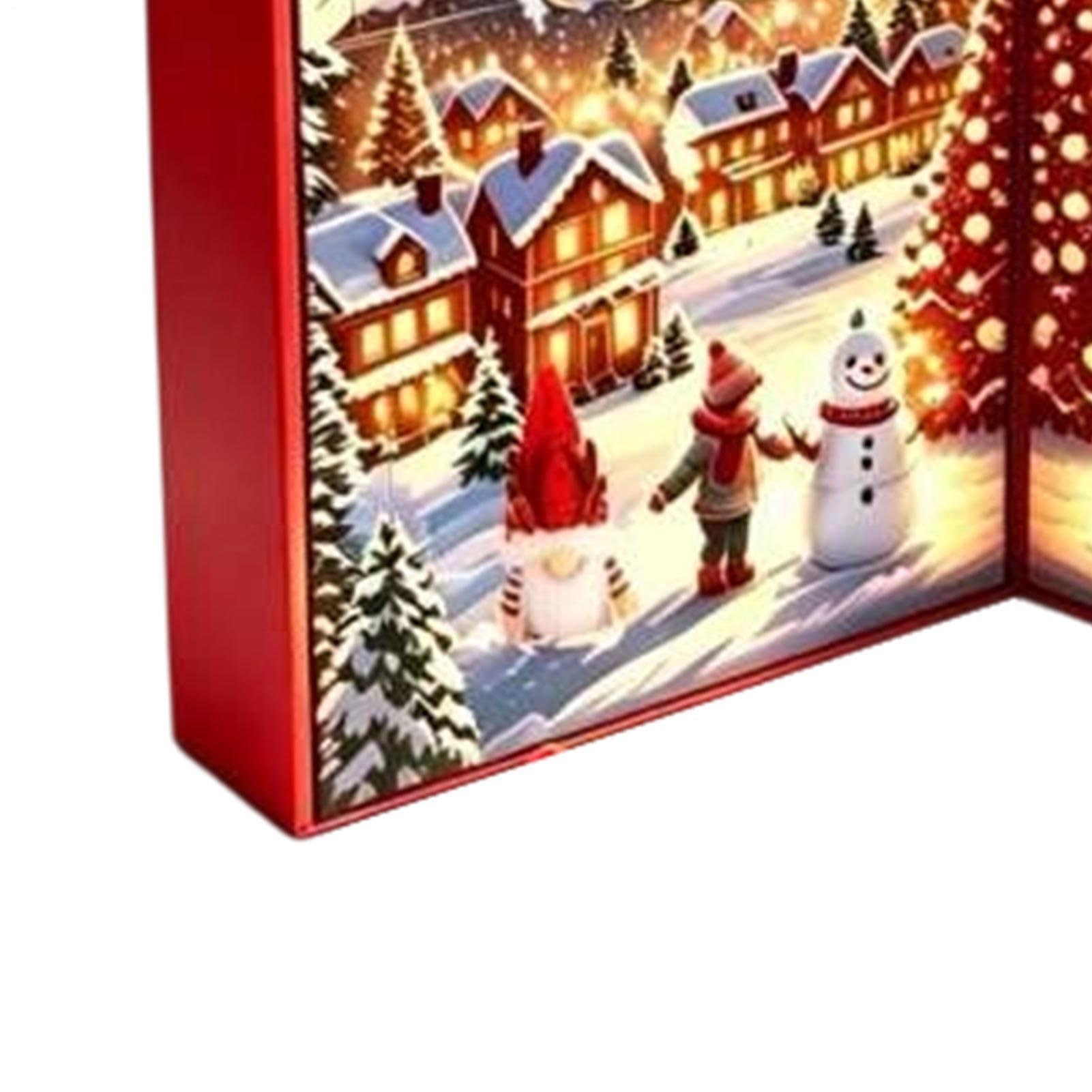Countdown-Adventskalender bis Weihnachten Niedliche weihnachtliche