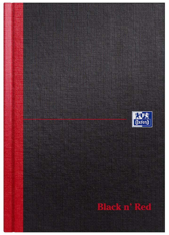 Oxford Black n' Red, A5 Notebook Hardcover, Casebound, A-Z Index, 192 Page, 1 Notebook